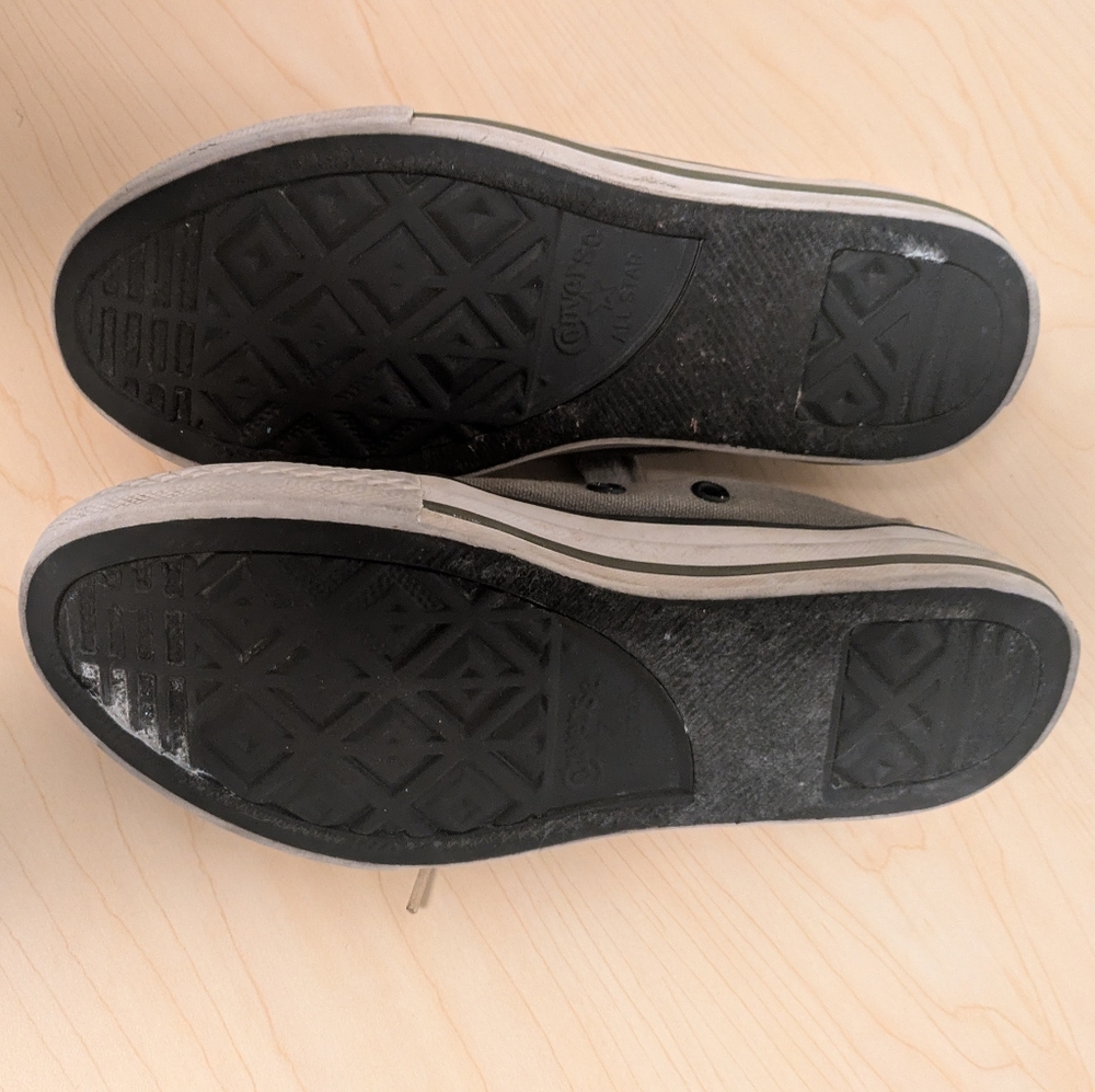 Converse Green Canvas Sneakers - Picture 3 of 9